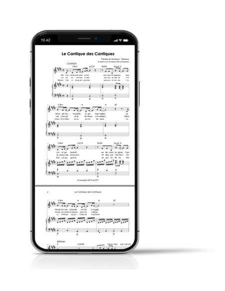 Le Cantique des cantiques - Partitions PDF à télécharger